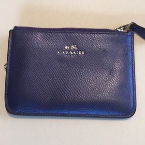 Iridescent Purple Coach Key Case